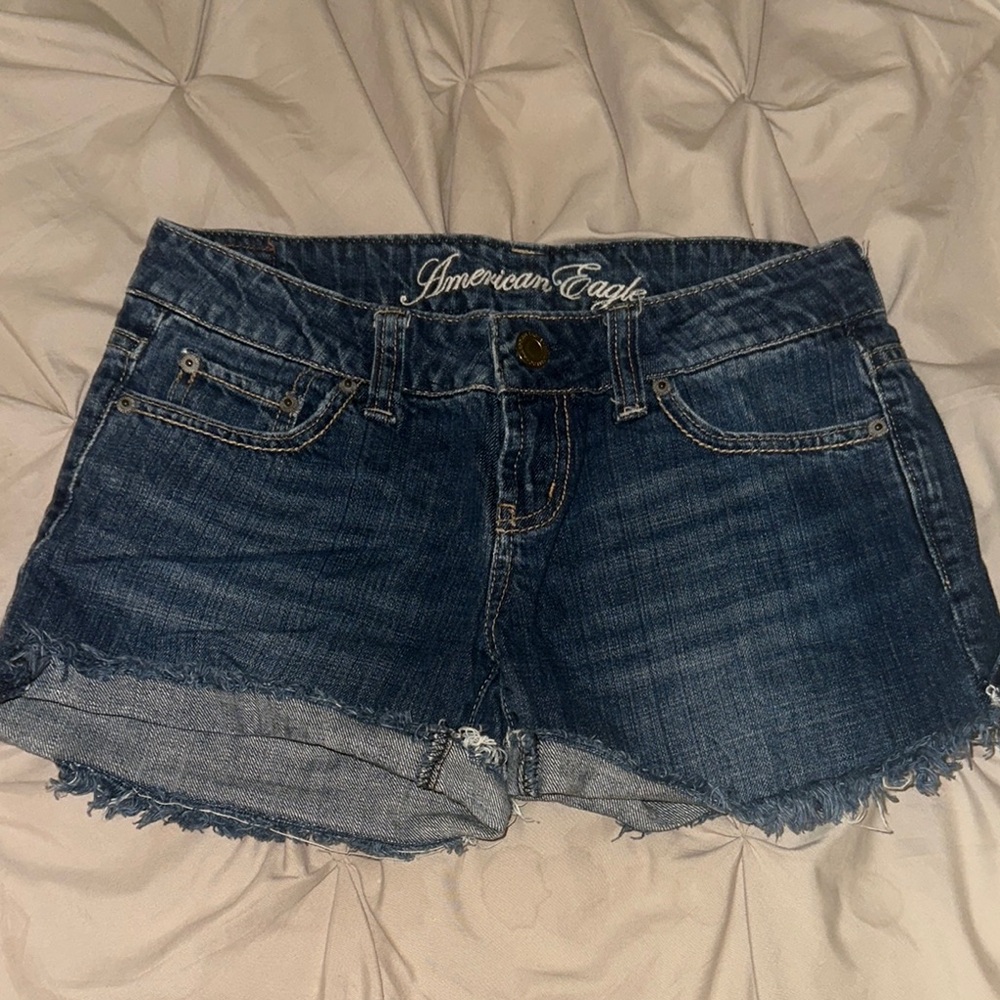 American Eagle Outfitters Women's Blue Denim Shorts